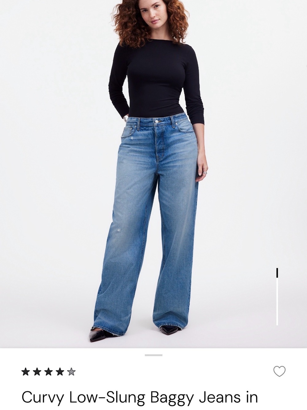 Madewell Curvy Low-Slung Baggy Jeans in sold out “Hamburg Wash”